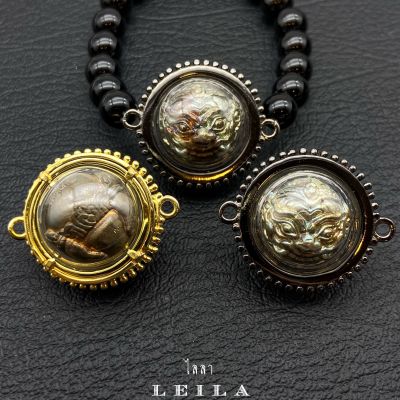 Leila Amulets ปรอทกรอวันพญาวัน ห่วงข้าง (พร้อมกำไลหินฟรีตามรูป)