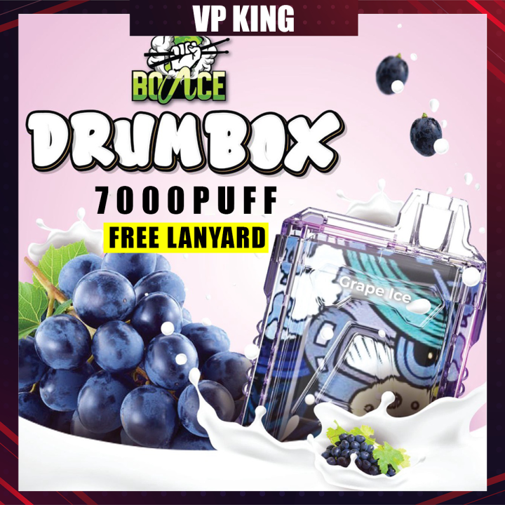 BOUNCE Drum Box 7000 Puffs Disposable Pod Pakai Buang Pod Murah FREE