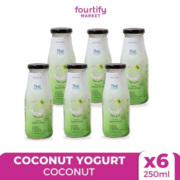 Thai Coco Plantgurt Coconut Yogurt Drink Bottle of 6 Lazada PH