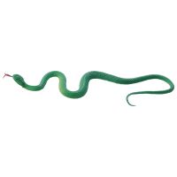 Simulation soft plastic toy snake Simulation Snake Rubber Tip Toy - Green