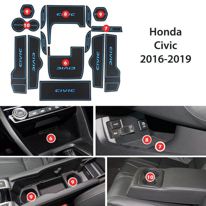 honda-civic-fc-10th-gen-anti-slip-gate-slot-mat-honda-2016-2017-2018-2019ยางภายในประตู-groove-pad