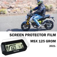 อุปกรณ์เสริม MSX125แผงหน้าปัดฟิล์มกันรอยสำหรับ Honda MSX 125 Grom MSX125 Grom 2021-LCD TFT จอฟิล์มป้องกัน MDJ3881กระจกด้านนอก