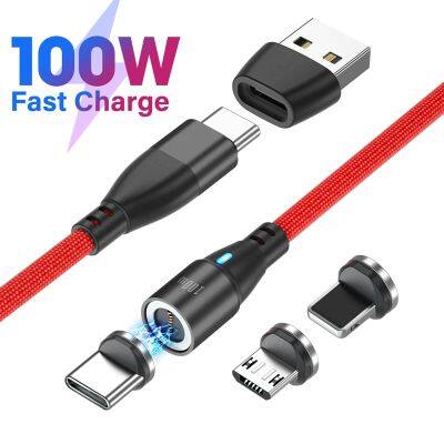 AUFU PD 100W USB C Magnetic Cable Fast Charging for MacBook Type C Cable For Samsung Data Charge Cable PD 27W for iPhone 13 12