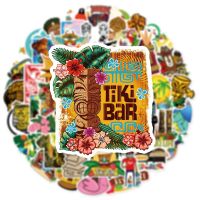 10/30/50PCS Hawaii Vacation Tiki Bar Featured Sticker DIY Phone Laptop Luggage Skateboard Graffiti Decals Fun for Kid Gift Stickers