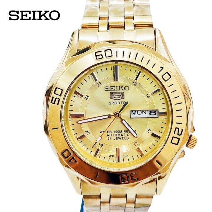 Seiko-5 Men's Automatic Hand Movement Stainless steel water resist w ...