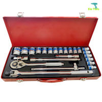 MOLITA TOOLS ชุดเครื่องมือ ประแจ ชุดบล็อก 24 ชิ้น ขนาด 1/2 (4หุน)