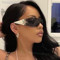 ❉⊙✈ Luxury Punk Sports Sunglasses Women Brand Designer Y2K One Piece Sun Glasses Men Goggle Shades UV400 Five Star Fashion Eyewear