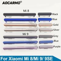 Aocarmo กุญแจปุ่มด้านข้างวอลลุ่มเหมาะสำหรับ Xiaomi Mi 8 9 Mi8 Mi9อะไหล่สำหรับเปิด/ปิดเสียงเพิ่ม/ลดปริมาณ