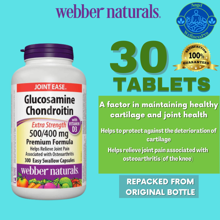 Webber Naturals Glucosamine Chondroitin Double Strength 30 Capsules