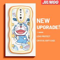 เคส JIUMOO สำหรับ Xiaomi POCO X2 POCO F2 Redmi เคส K30ลายการ์ตูนน่ารักโดราเอมอนดีไซน์ใหม่สีสันสดใสเคสโทรศัพท์ซิลิโคนอ่อนชัดเจนเลนส์กล้องถ่ายรูปเคสโปร่งใสป้องกันการกระแทก