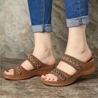 ◘ Hot Sale Shoes Woman Summer Fashion Comfortable Women Wedges Sandals Platform Non-Slip Roman Women 39;s Beach Soft Female Sandals