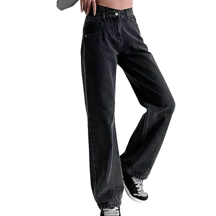 high-rise-wide-leg-summer-women-cargo-pants-high-waist-jeans-button-pocket-trousers-slacks-straight-leg-pants-streetwear