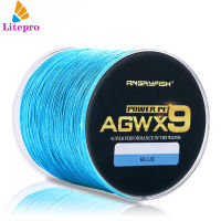 Angryfish สายเบ็ดตกปลา Agwx9สายที่แข็งแรงมากตกปลายาว500เมตรทนทานต่อการฉีกขาดสำหรับผู้ที่ชื่นชอบการตกปลา