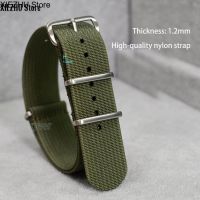 XIEZHU Store 20mm 22mm Nylon Band Ribbed Nato Strap for Samsung Watch 4 3 45mm Active2 Fabric for Huawei Watch GT3 GT2 High Quality Bracelet