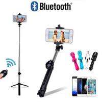 1Choiceไม้เซลฟี่รุ่นใหม่ มาพร้อมขาตั้ง และ รีโมทบูลทูธ 4 in 1 (Monopod Selfie Stick) 4 colors