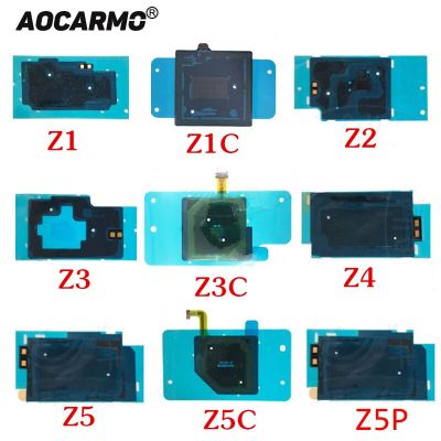 Aocarmo โมดูลเสาอากาศ Nfc กาวสายเคเบิลยืดหยุ่นกับสำหรับ Sony Xperia Z1 Z2 Z3 Z4 Z5 Z1c Z3c Z5c Z5p คู่ขนาดเล็กพรีเมี่ยม