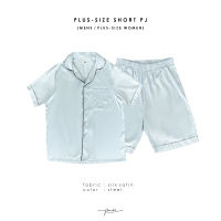 Panche Sleepwear - ชุดนอน Plus-size แขนขาสั้น (Unisex) สี Steel