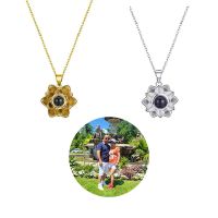 ✲ஐ❍  DOREMI Custom Projection Picture Necklace Coloful Design Gold Valentines Day Jewelry