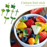 8/16Pcs Leaf Shapes Mini Toddler Children Fruit Forks Toothpicks Kids Food Picks for Home Party Dinner Bento Box Accessories