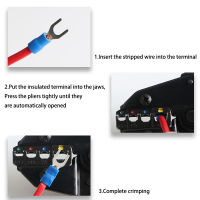 HS-40J Crimping Pliers Clamp Tools CapCoaxial Cable Terminals Kit 230mm Carbon Ste Multi-Functional Electrical Maintenance Tool