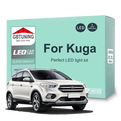 【CW】LED Interior Light Bulb Kit For Ford Kuga 2008-2010 2011 2012 2013 2014 2015 2016 2017 2018 2019 Car Map Dome Trunk Lamp Canbus