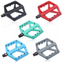 RACEWORK Ultralight MTB Bike Nylom Pedal Seal Bearings Flat Mountain Bicycle Pedals Road BMX Platform Anti-Skid Pedal Bike Parts