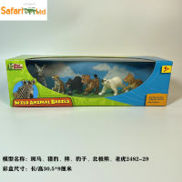 ? Big Player Series~ Safari Black Bear Polar Bear Cheetah Tiger Set Model Collection Animal Toys Over Three Years Old