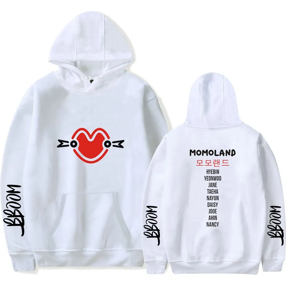 MOMOLAND Kpop Fashion Hoodies Sweatshirts Casual Men Women Harajuku Hooded  Pullover Long Sleeve Hip Hop Hoodie Clothes Tops 4XL | Lazada PH