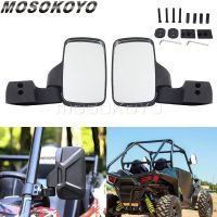 UTV Mirror Side Rear View Mirrors w/ Bracket Kits for Can Am Maverick X3 Polaris RZR 570 800 900 1000 S PRO XP Parts Accessories