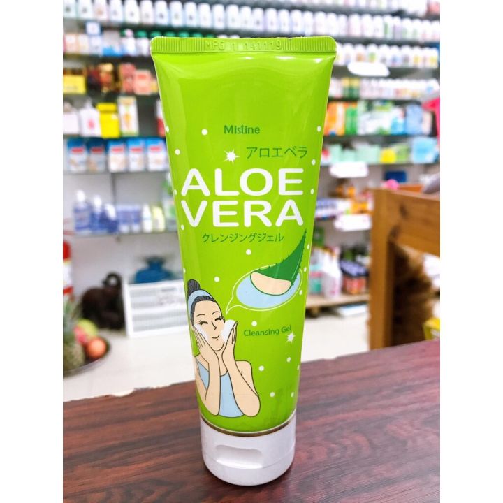 เจลล้างหน้า-ว่านหางจระเข้-สูตรอ่อนโยนต่อผิว-mistine-aloe-vera-cleansing-gel-100-g