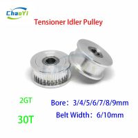 2GT 30 Teeth Idler Pulley Bore 3/4/5/6/7/8/9mm G2M Tensioner For Belt Width 6/10mm Bearing Guide GT2 Synchronous Wheel Gears 25T Furniture Protectors