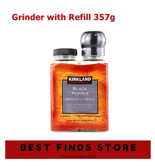 Kirkland Signature Black Pepper Grinder with Refill 357g Lazada PH