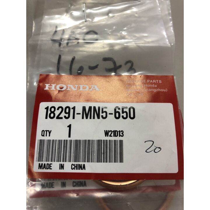 durable Honda Genuine Gasket Exhaust Pipe 18291mn5650 for TMX155/TMX125 Alpha/Supremo/XR200