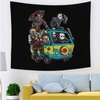 【CW】✢™ﺴ  Manga Horror Room College Dorm Wall Hanging Decorations Tapestry Covering Tablecloth Pareo