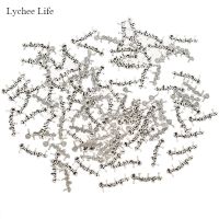 Lychee Life 100PCS Handmade Letter Metal Clothes Labels DIY Sewing Bags Apparel Craft Decoration Accessories