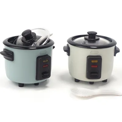 ✗ Dollhouse Rice Cooker Modle Pretend Play 1/12 Scale Miniature Simulation Kitchen Appliance Accessories Toy