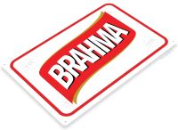 ป้ายดีบุกป้ายเครื่องหมายเบียร์ Brahma ป้ายผับบาร์ย้อนยุคแบบชนบท C661ถ้ำโรงเบียร์