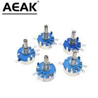 WH5-1A Carbon Potentiometer 1K 2K 10K 47K 4K7 470R 100K 470K 220K 1K5 22K 1M ohm 3-Terminals Round Shaft Rotary Taper WH5