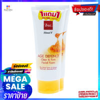 ฮันนี่ วี บีเอสซีเอจดิเฟนซ์เฟเชียลโฟม100ผลิตภัณฑ์ดูแลผิวหน้าHONEI V BSC AGE DEFENCE FACIAL FOAM100G