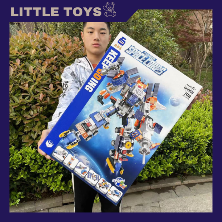 little-toys-โมเดล-หุ่นยนต์แปลงร่าง-2in1-ทรานฟอร์มเมอร์-อวกาศ-รถแปลงร่าง-ของเล่นเด็ก-ฝึกทักษะ-พร้อมส่ง