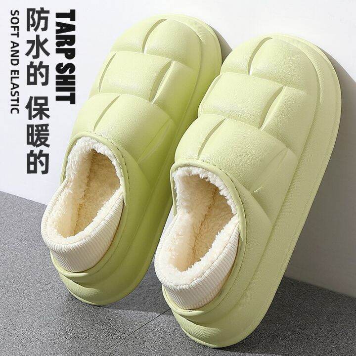 winter-cozy-platform-man-women-slippers-fur-home-cotton-shoes-plush-waterproof-outdoor-fashion-minimalism-slippers-non-slip-shoe