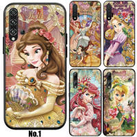 11XVV Disney Princess Cartoon อ่อนนุ่ม High Quality ซิลิโคน TPU Phone เคสโทรศัพท์ ปก หรับ Huawei P10 P20 P30 Pro Lite Y5P Y6 Y6P Y7A Y8P Y9A Y8S Y9S Y7 Y9 Prime