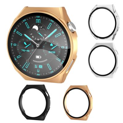 Watch Cover for Huawei Watch GT3 46mm 42mmPC Protective Case Tempered Film All-Around Protective Bumper Shell For Watch GT3