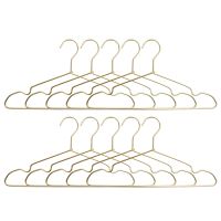 10Pcs Clothes Hangers Aluminium Alloy Coat Hangers Anti-Slip Metal Drying Rack Wardrobe Organizer