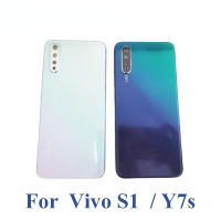 สำหรับ BBK VIVO S1 1907กรอบกลางฝาหลังประตูแก้วฝาหลังเคสพร้อมปุ่มเลนส์กล้องถ่ายรูปด้านข้าง