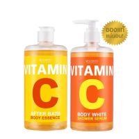 BEAUTY BUFFET SCENTIO VITAMIN C BODY WHITE SHOWER SERUM/Body Essence เซนทิโอ วิตามินซี บอดี้ ไวท์ ชาวเวอร์ เซรั่ม (450ml.)