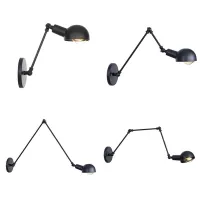 Loft อุตสาหกรรมปรับยาว Swing Arm โคมไฟติดผนัง Vintage Edison หลอดไฟ Wandlamp Lamparas De Pared ไฟ Lampen Sconce