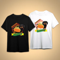 เสื้อยืดคอกลม สกรีนลาย DACHSHUND DOG  แขนสั้น  ผ้า COTTON 100%