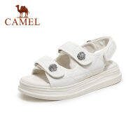 Cameljeans รองเท้าผู้หญิงฤดูร้อนรูปแบบใหม่กลิ่นหอมขนาดเล็กที่มี Velcro สบายๆรองเท้าแตะด้านล่างหนาผู้หญิง