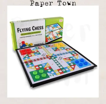 1Set Flying Chess Parent-Child Game Kids Aeroplane Chess Plastic Folding  Mini Flight Chess Kids Toys